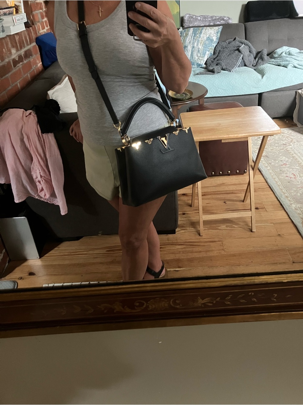 🔥24hrSALE! Louis Vuitton Capucines MM Top-Handle / Crossbody Bag - Picture 9 of 17